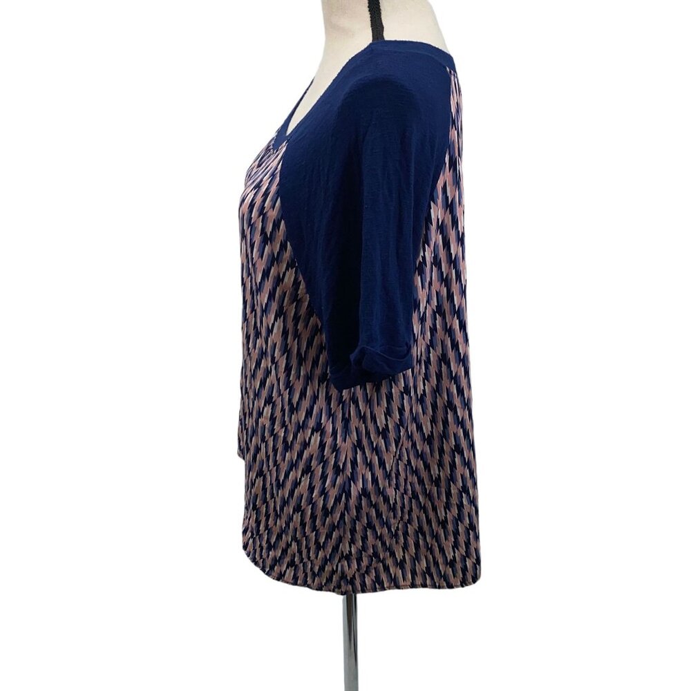 Gilli 1X Blouse Multicolored zig zag Pattern - Picture 2 of 5